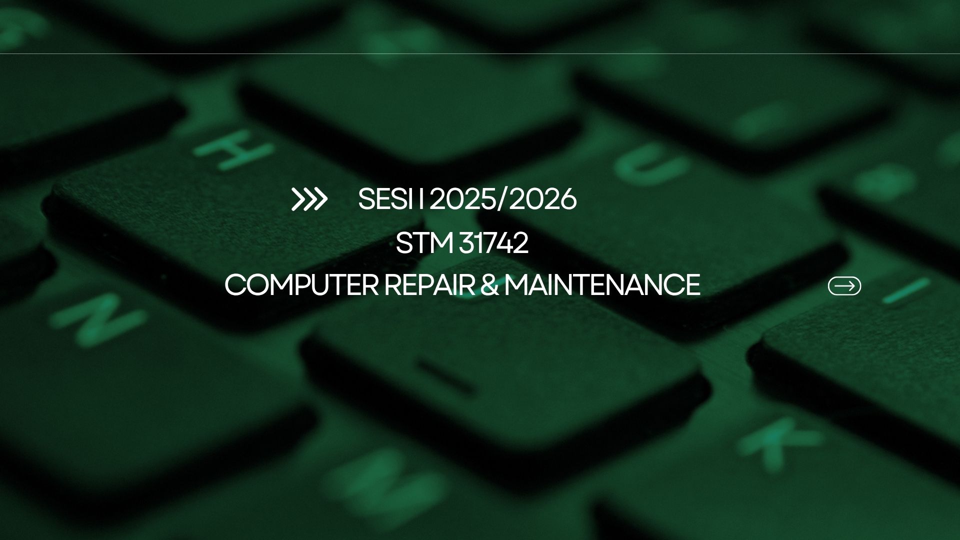 STM31742 COMPUTER REPAIR AND MAINTENANCE