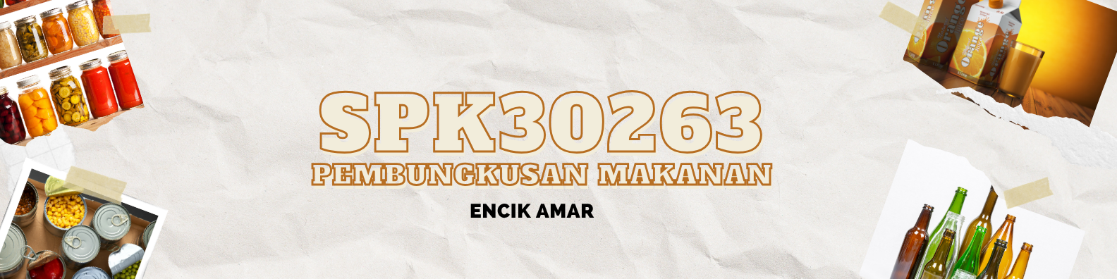 SPK30263  PEMBUNGKUSAN MAKANAN 