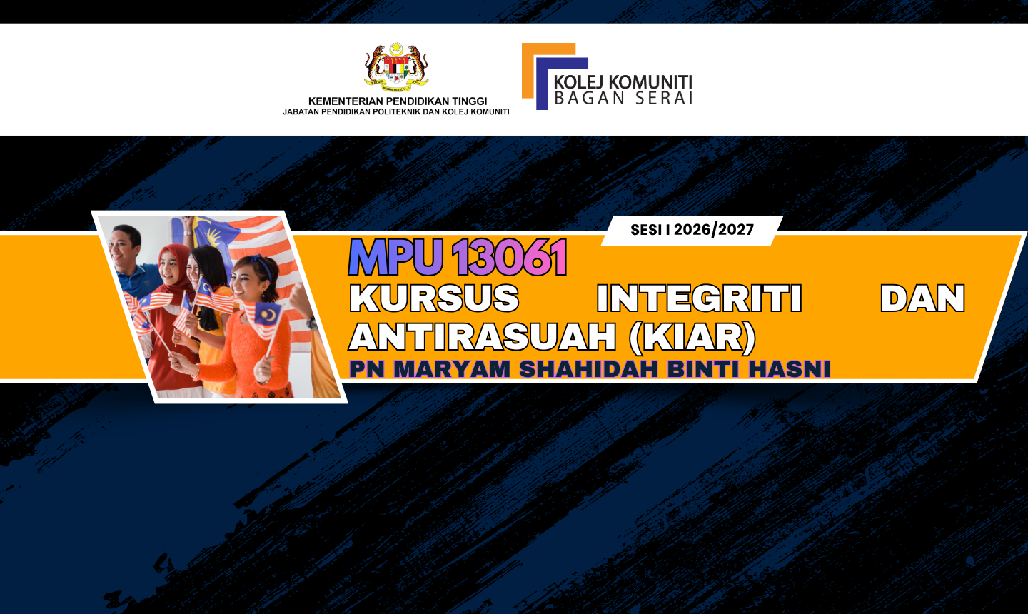 MPU13061 KURSUS INTEGRITI DAN ANTIRASUAH