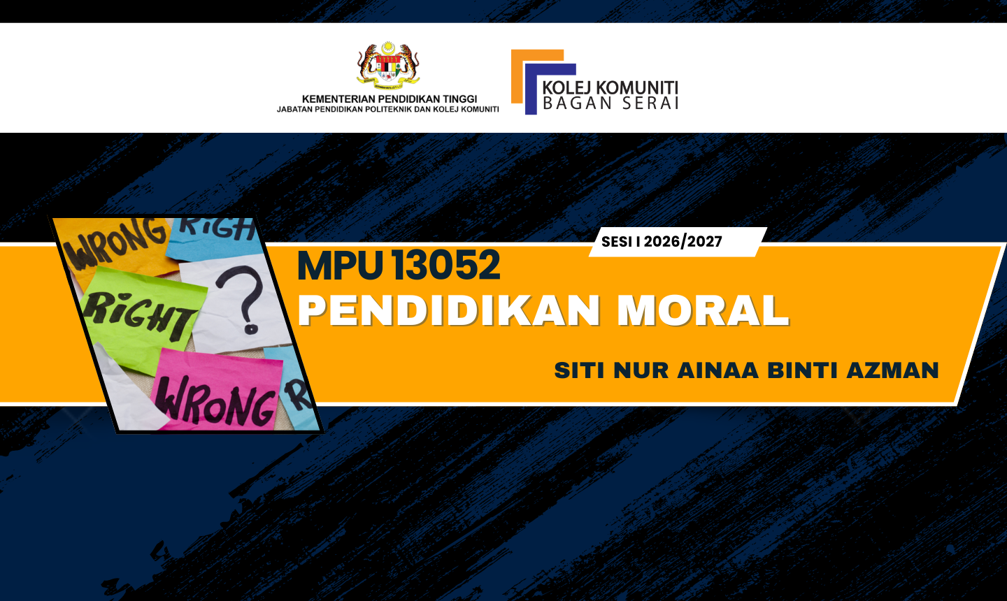 MPU13052 PENDIDIKAN MORAL