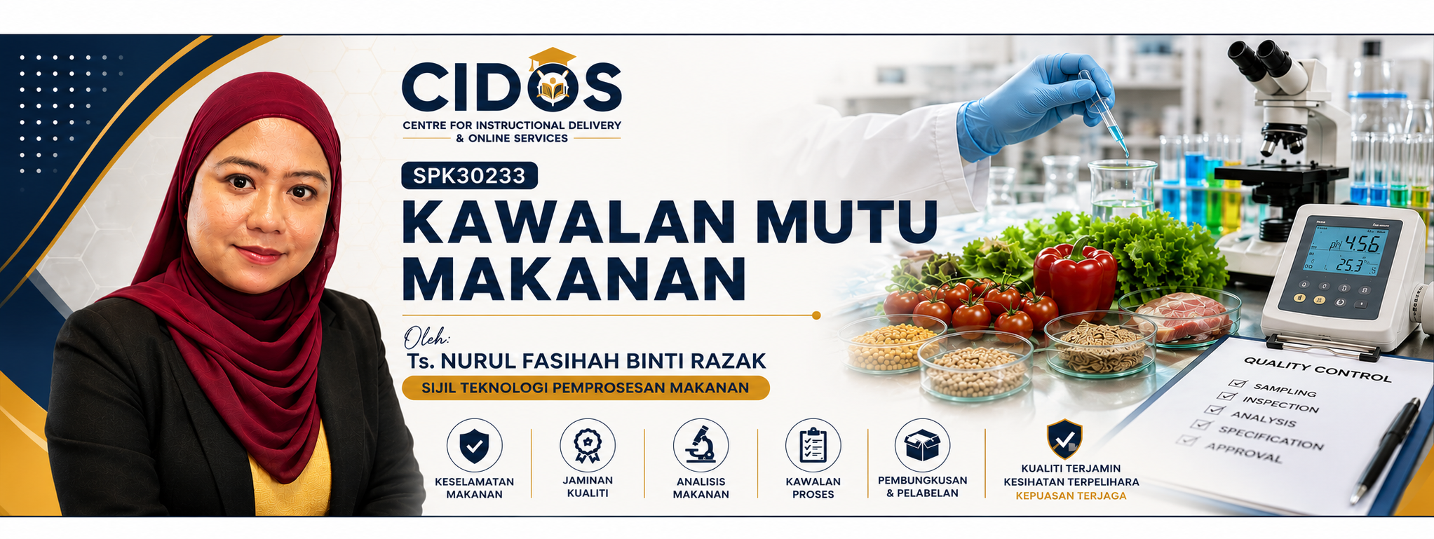 SPK30233 - KAWALAN MUTU MAKANAN