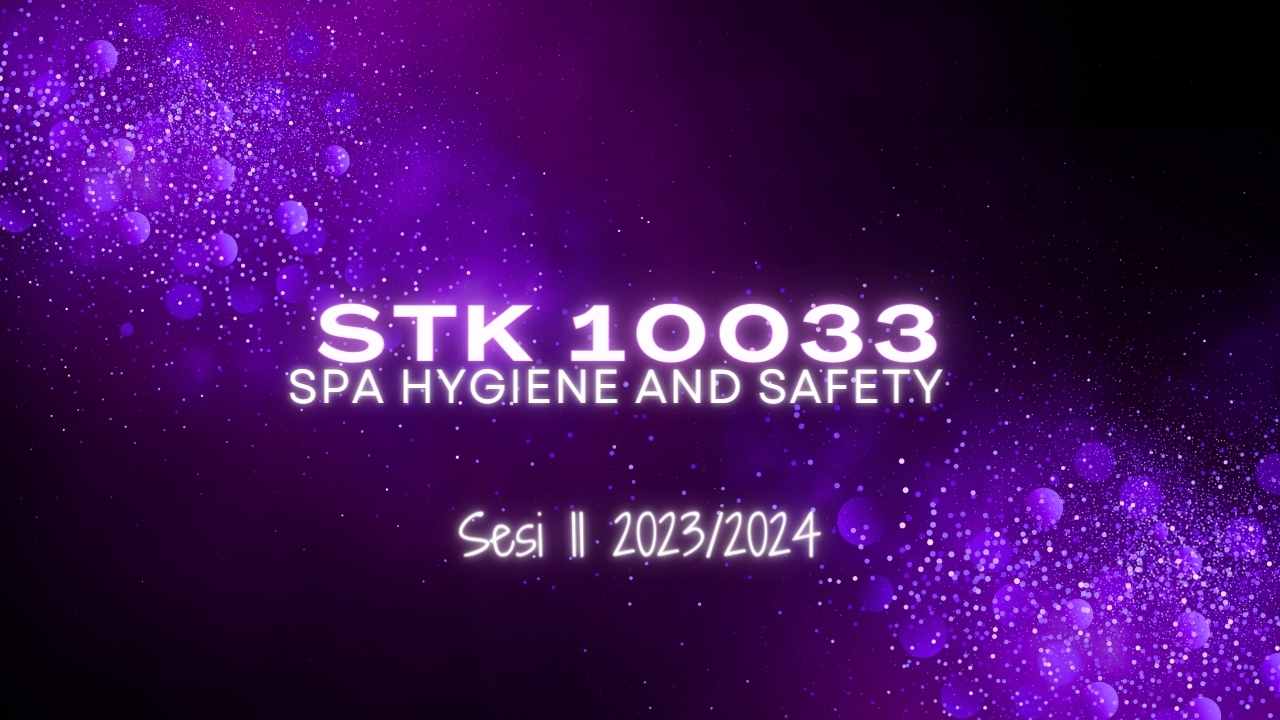 STK 10033 SPA HYGIENE AND SAFETY