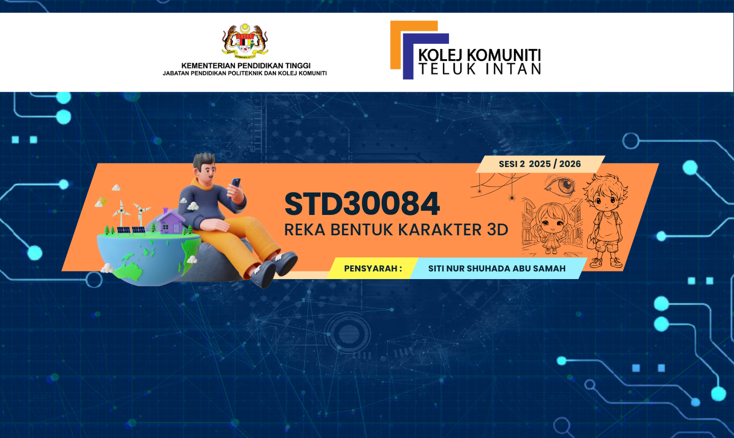 KKTI | STD30084 REKA BENTUK KAREKTOR 3D