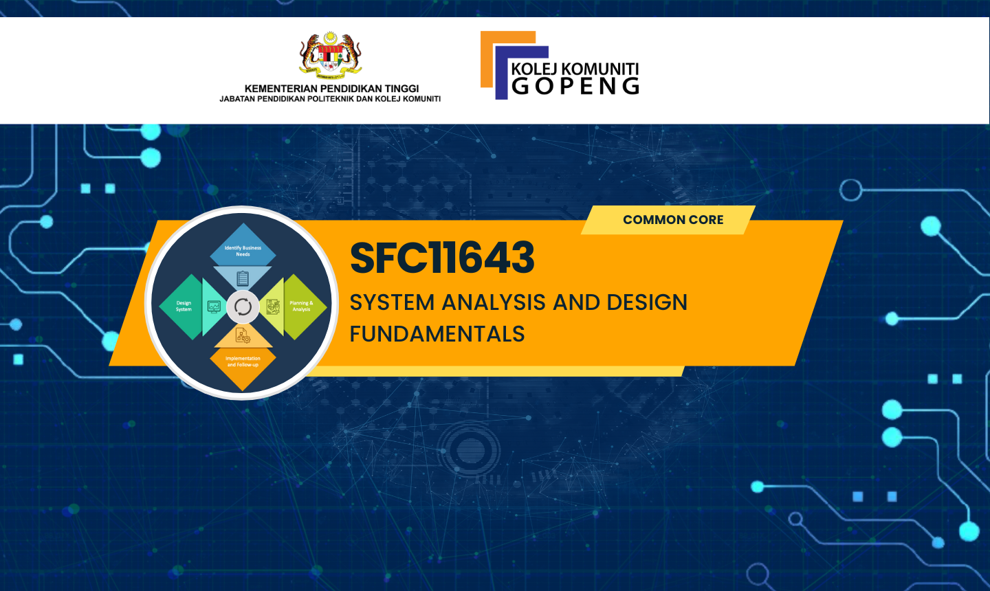 SFC11643 SYSTEM ANALYSIS AND DESIGN FUNDAMENTALS