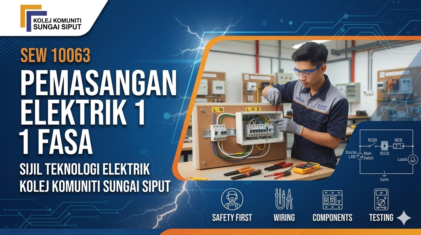 SEW10063 - Pemasangan Elektrik Satu Fasa
