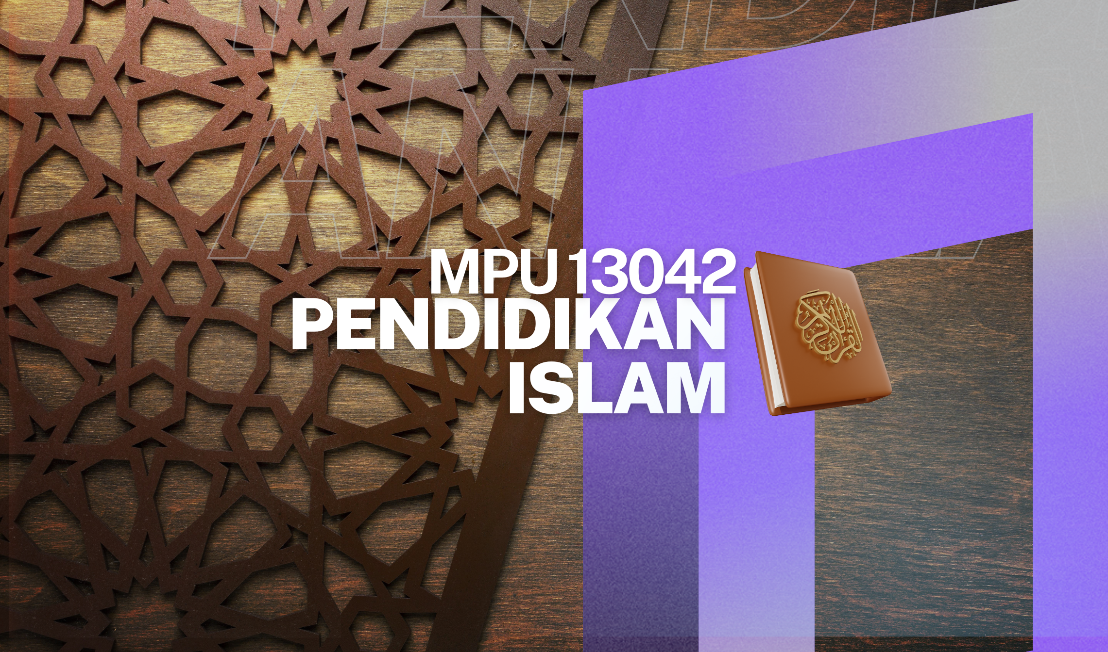 MPU 13042 PENDIDIKAN ISLAM